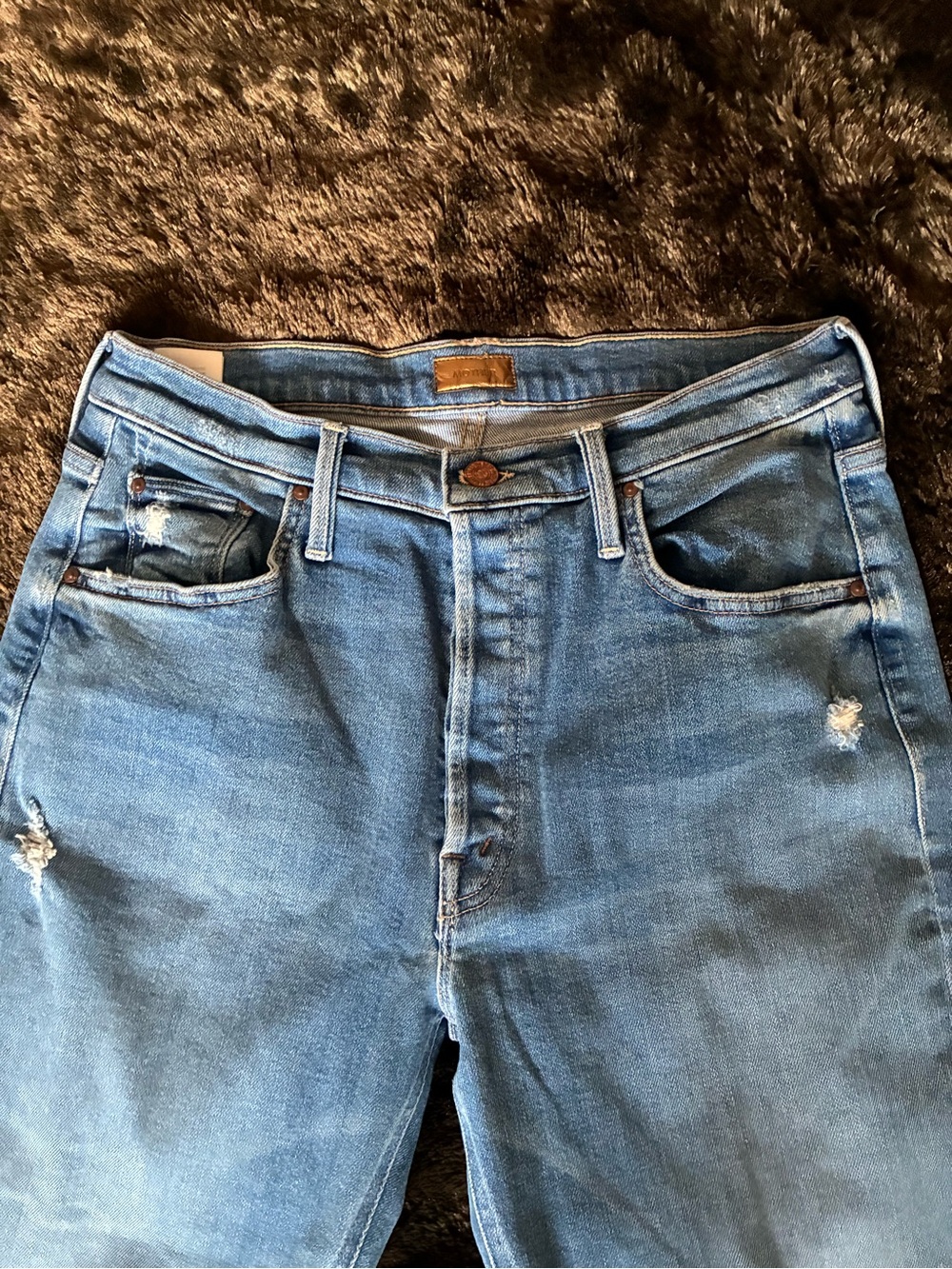 MOTHER DENIM TRIPPER ANKLE FRAY JEANS SZ 30 - Picture 4 of 8